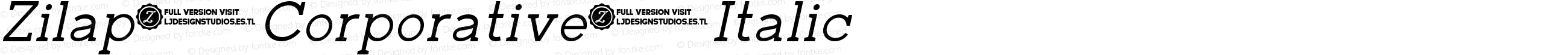 Zilap Corporative Italic