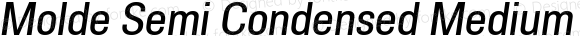 Molde Semi Condensed Medium Italic