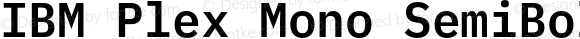 IBM Plex Mono SemiBold