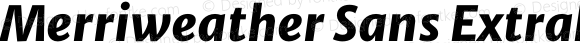 Merriweather Sans ExtraBold Italic