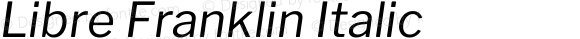 Libre Franklin Italic