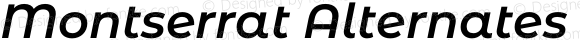 Montserrat Alternates SemiBold Italic