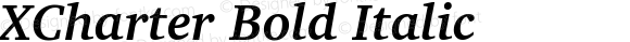XCharter Bold Italic