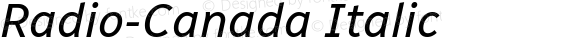 Radio-Canada Italic