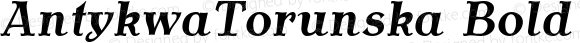 AntykwaTorunska Bold Italic