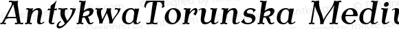 AntykwaTorunska Medium Italic