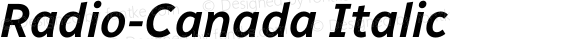 Radio-Canada Italic