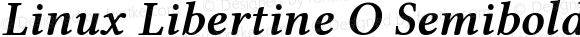 Linux Libertine O Semibold Italic