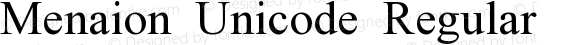 Menaion Unicode Regular