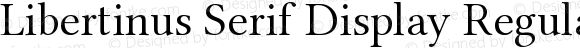 Libertinus Serif Display Regular