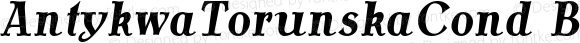 AntykwaTorunskaCond Bold Italic