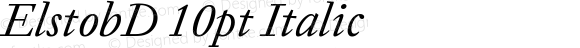 ElstobD 10pt Italic