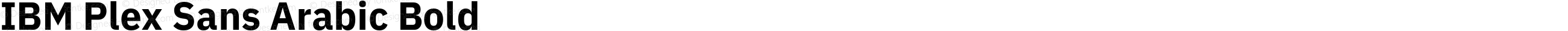IBM Plex Sans Arabic Bold