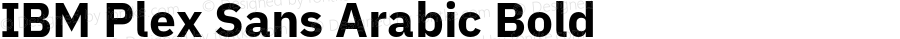 IBM Plex Sans Arabic Bold