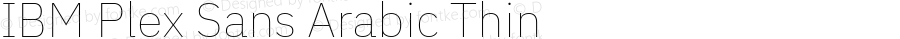 IBM Plex Sans Arabic Thin
