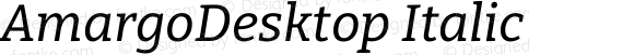 AmargoDesktop Italic