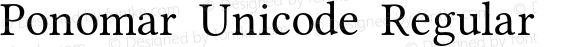 Ponomar Unicode Regular