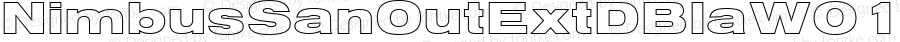 NimbusSanOutExtDBlaW01-Rg Regular Version 1.00