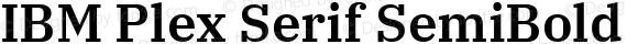 IBM Plex Serif SemiBold