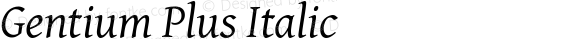 Gentium Plus Italic