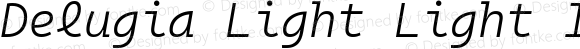 Delugia Light Light Italic