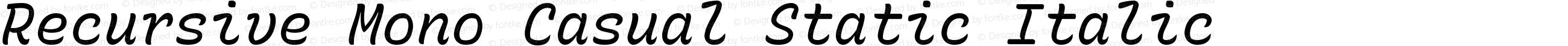 Recursive Mn Csl St Italic