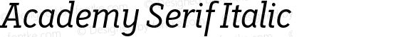 AcademySerif-Italic