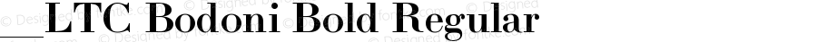 _LTC Bodoni Bold Regular Version 1.0 Extracted by ASV http://www.buraks.com/asv