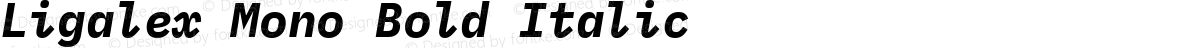 Ligalex Mono Bold Italic