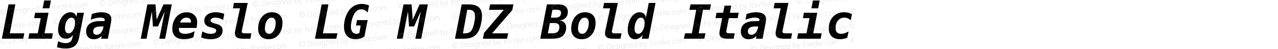 Liga Meslo LG M DZ Bold Italic