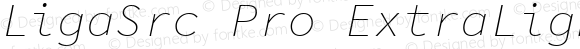 LigaSrc Pro ExtraLight Italic