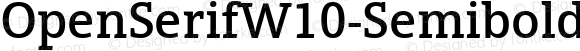 Open Serif W10 Semibold