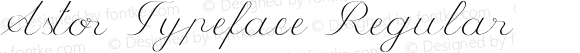 Astor Typeface Regular