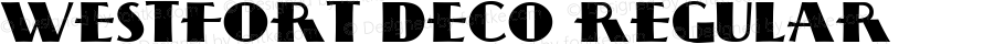 Westfort Deco Regular Version 1.000 2015 initial release