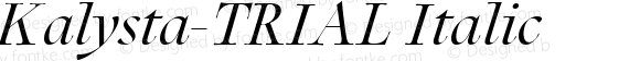 Kalysta-TRIAL Italic