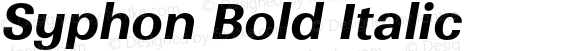 Syphon Bold Italic