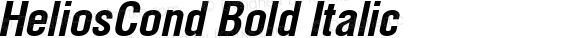 HeliosCond Bold Italic