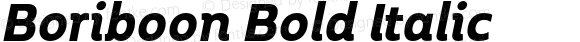 Boriboon Bold Italic