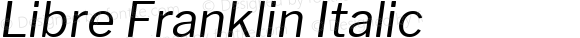 Libre Franklin Italic