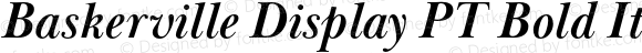 Baskerville Display PT Bold Italic