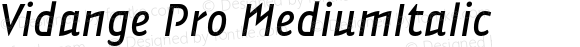 Vidange Pro MediumItalic