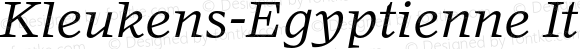 KleukensEgyptienne-Italic