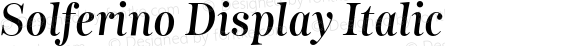 SolferinoDisplay-Italic