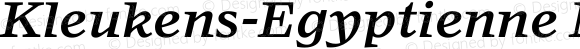 Kleukens-Egyptienne Medium Italic