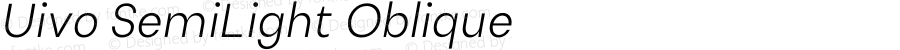 Uivo-SemiLightItalic