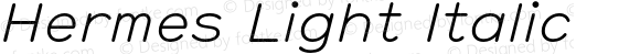 Hermes Light Italic