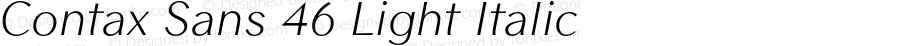 ContaxSans46-LightItalic