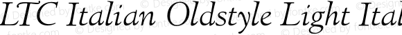 LTCItalianOldstyleLight-Italic