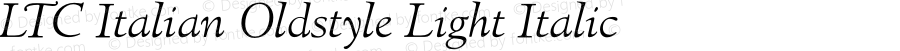 LTCItalianOldstyleLight-Italic