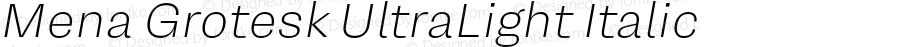 MenaGrotesk-UltraLightItalic